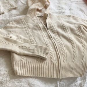 J Crew hooded sweater, L